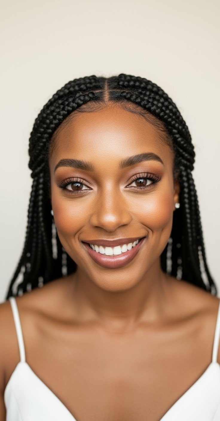 After Large Box Braids